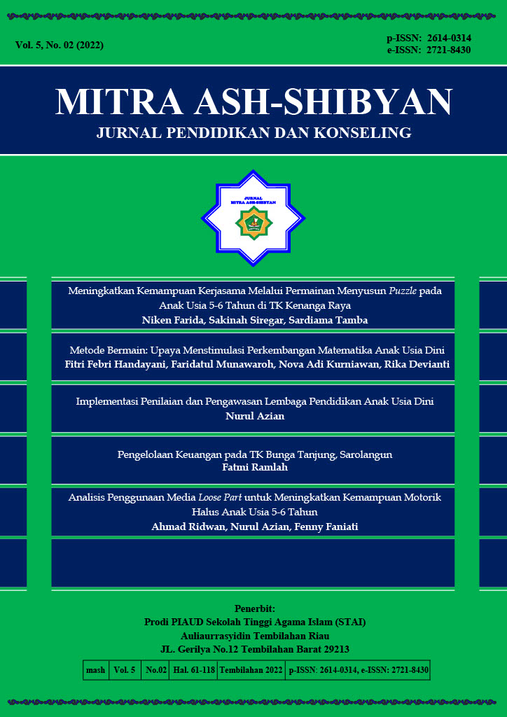 					View Vol. 5 No. 02 (2022): Mitra Ash-Shibyan: Jurnal Pendidikan dan Konseling
				