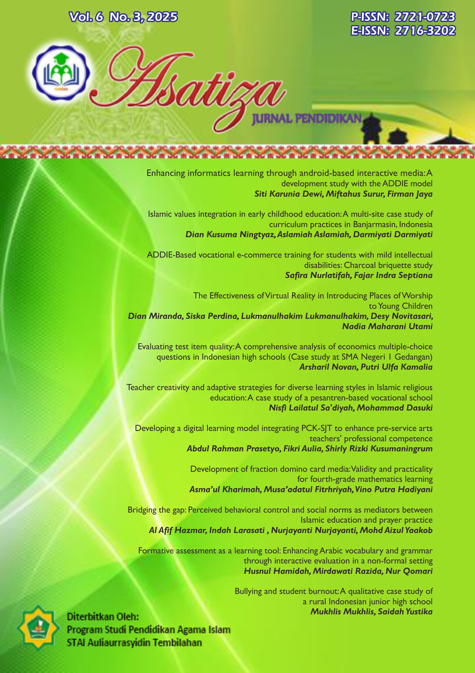 Asatiza Vol 6 No 3 Cover