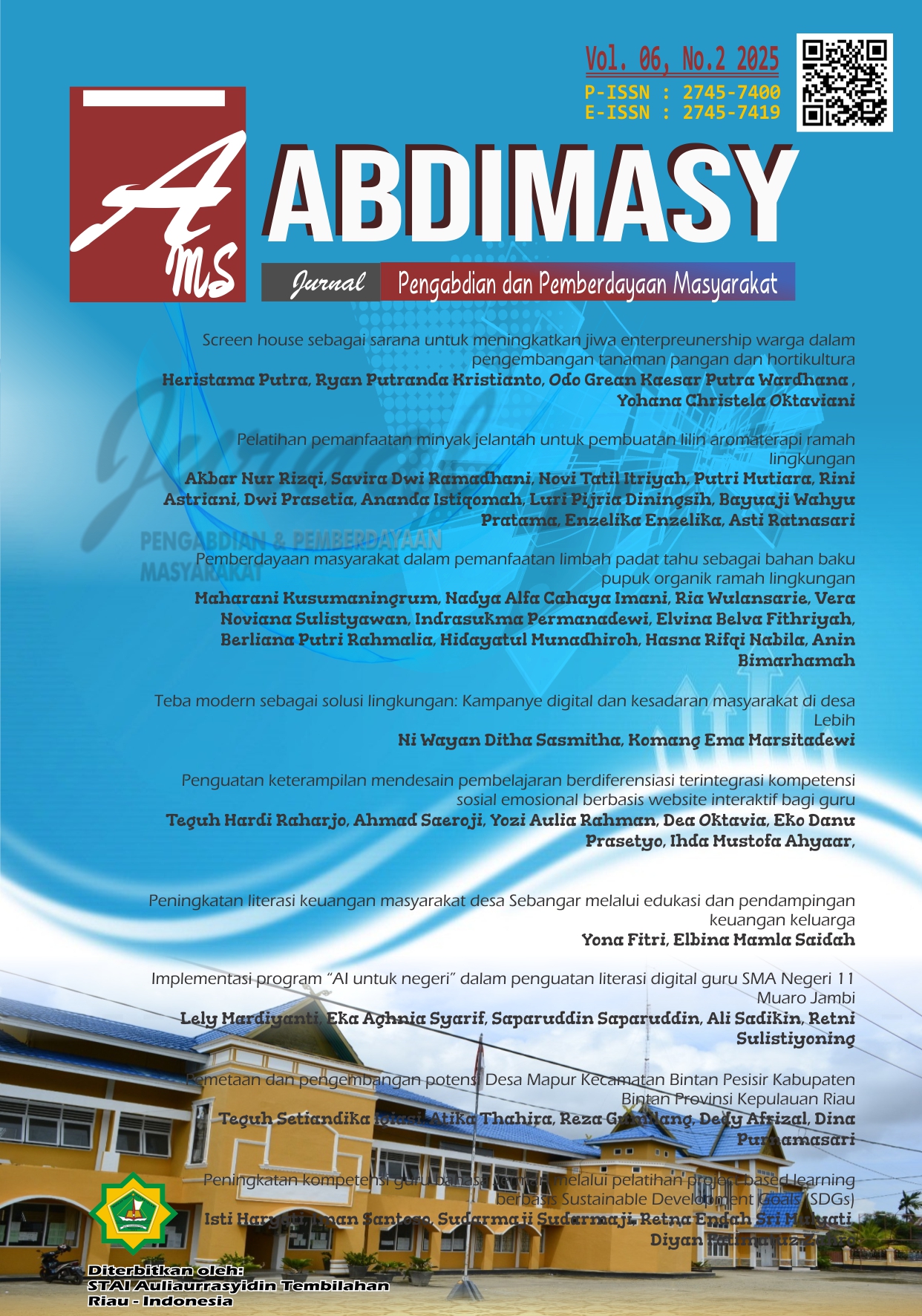 					View Vol. 6 No. 2 (2025): ABDIMASY: Jurnal Pengabdian dan Pemberdayaan Masyarakat
				