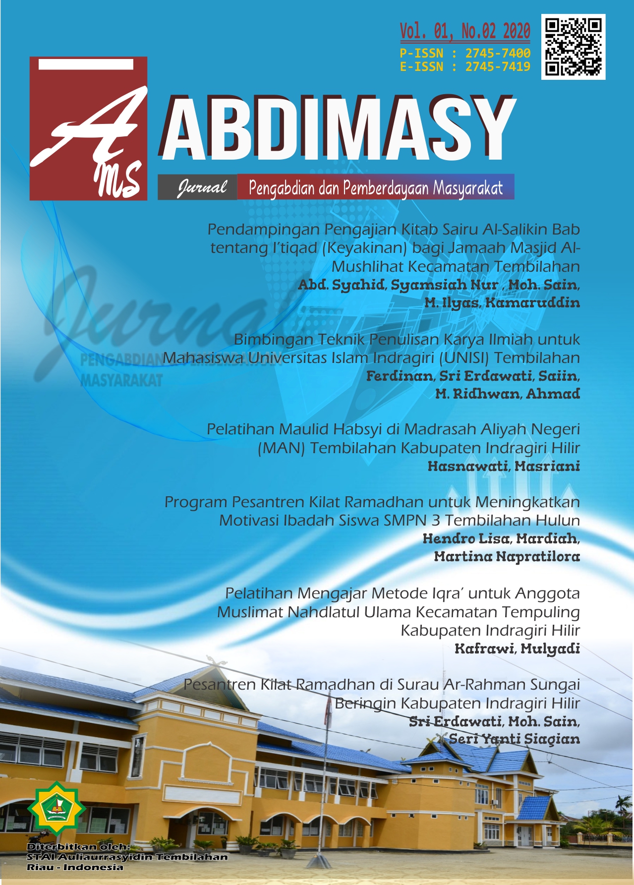 					View Vol. 1 No. 2 (2020): ABDIMASY: Jurnal Pengabdian dan Pemberdayaan Masyarakat
				